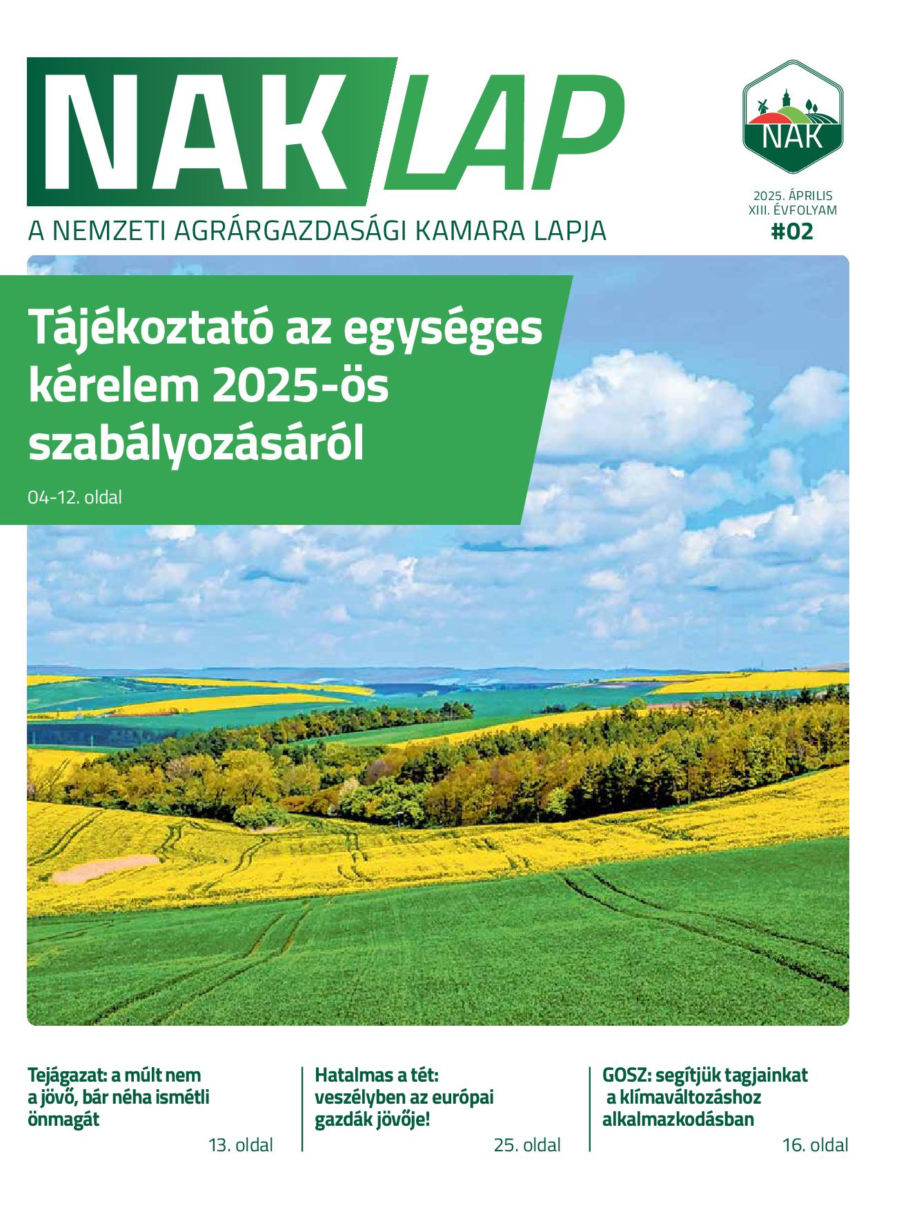 NAKlap 2025. I. negyedév XIII. évf. 2